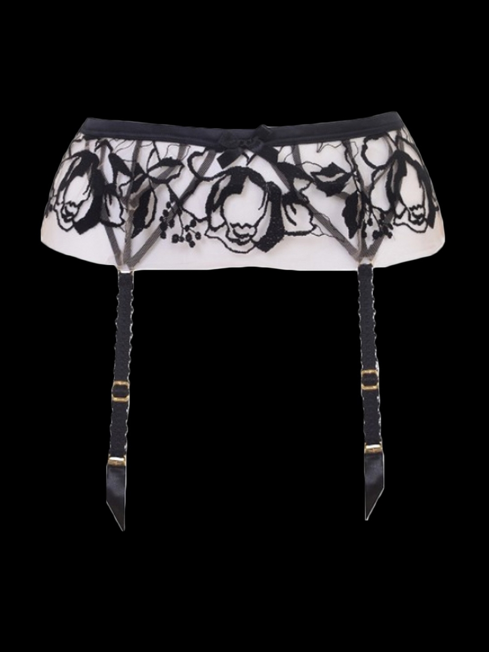 Agent Provocateur NWT Francesca Suspender Lace Delicate Floral Size 2